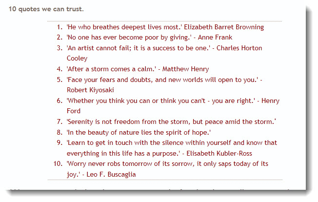 10 quotes that you can trust. Kim Klassen Cafe
